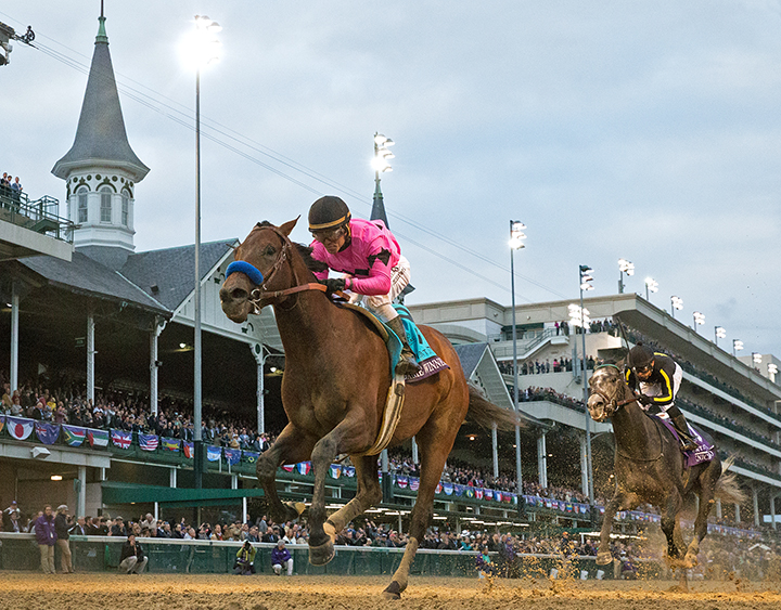 Game Winner wins the 2018 Breeders Cup Juvenile