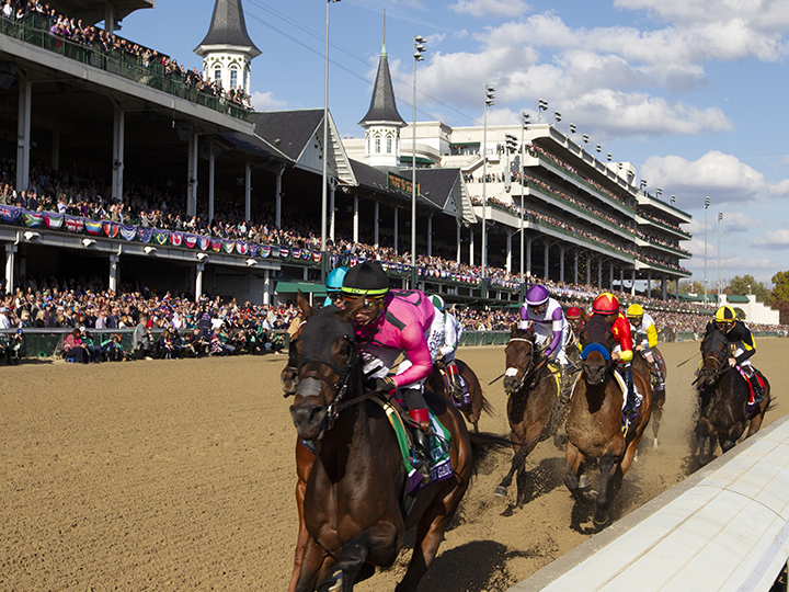 Racing at Churchill Downs