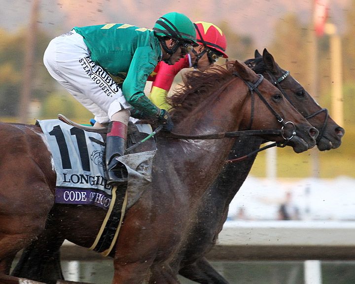 Code of Honor finishes seventh in the Breeders' Cup Classic at Santa Anita