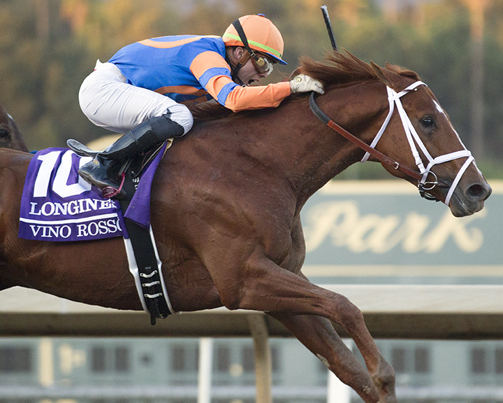 Vino Rosso wins the 2019 Breeders Cup Classic at Santa Anita Park