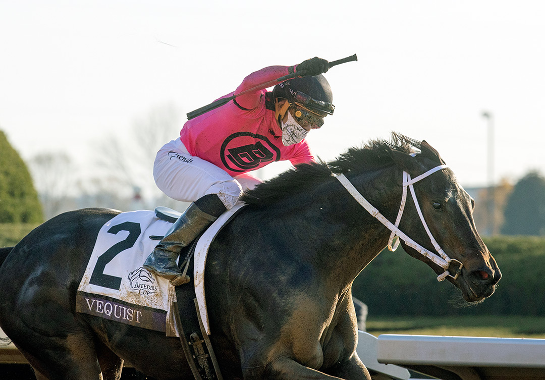 Vequist wins the 2020 Breeders' Cup Juvenile Filles at Keeneland