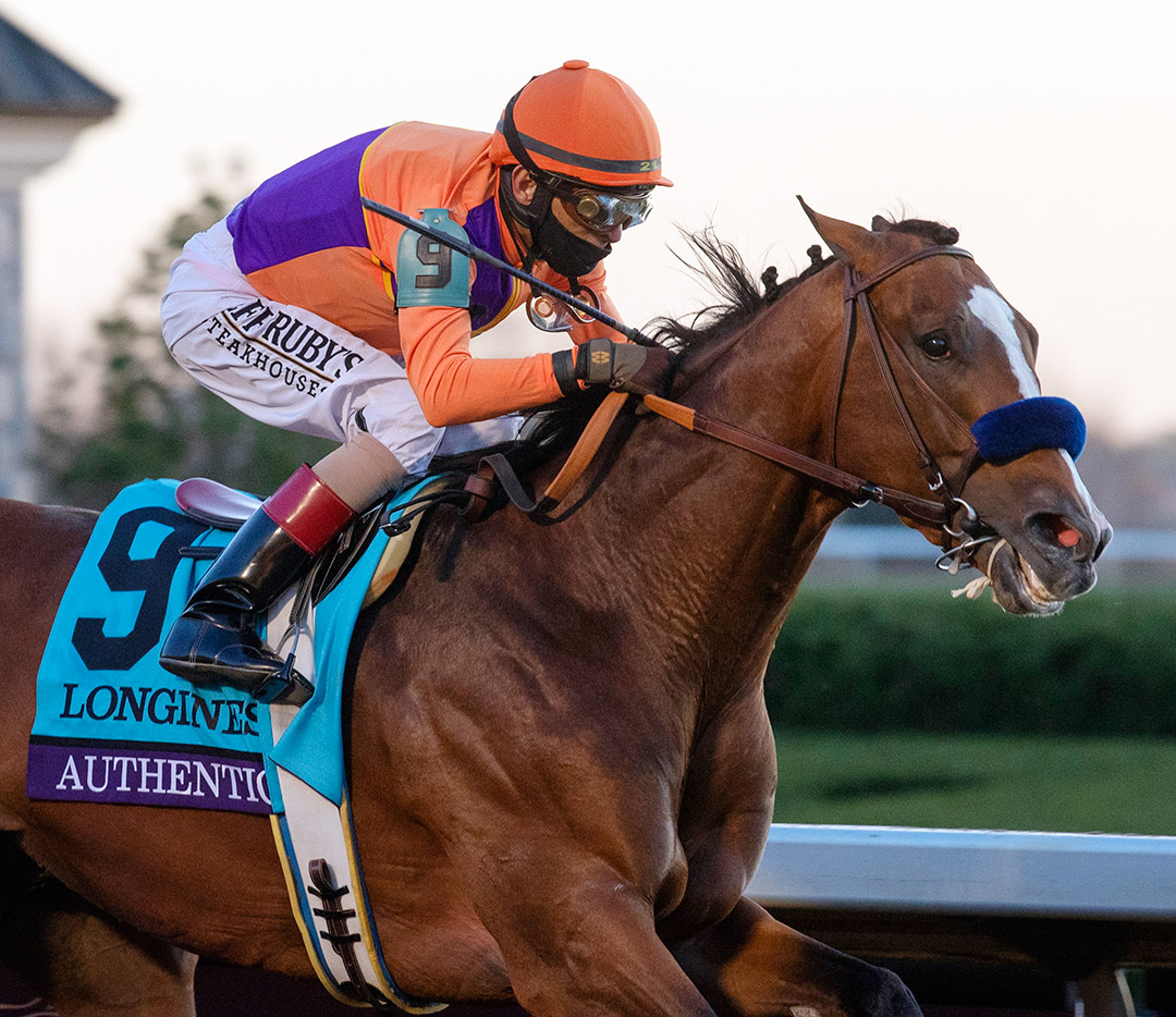 Authentic wins the 2020 Breeders' Cup Classic at Keeneland Racecourse