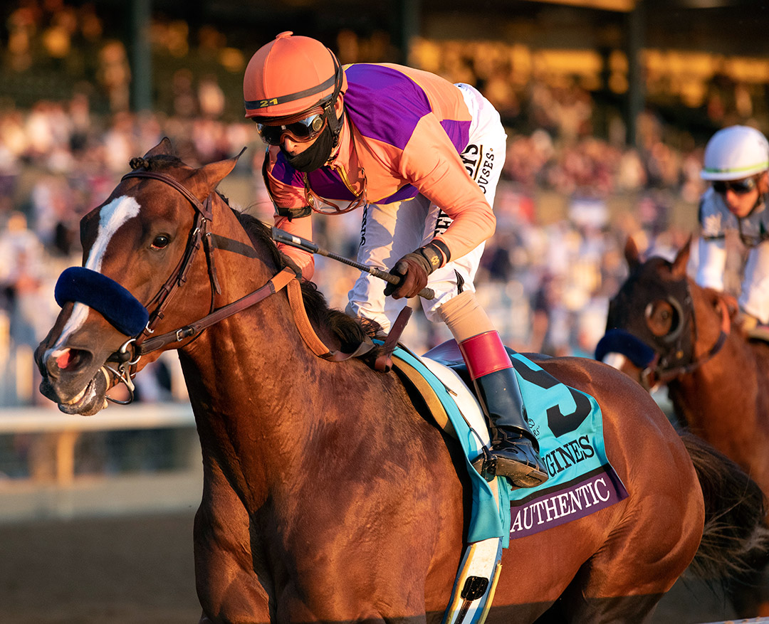 Authentic wins the 2020 Breeders' Cup Classic at Keeneland Racecourse