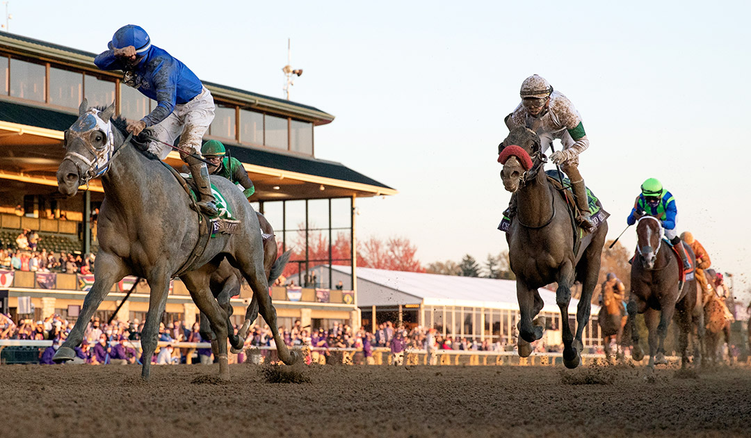 Essential Quality wins the 2020 Breeders' Cup Juvenile at Keeneland