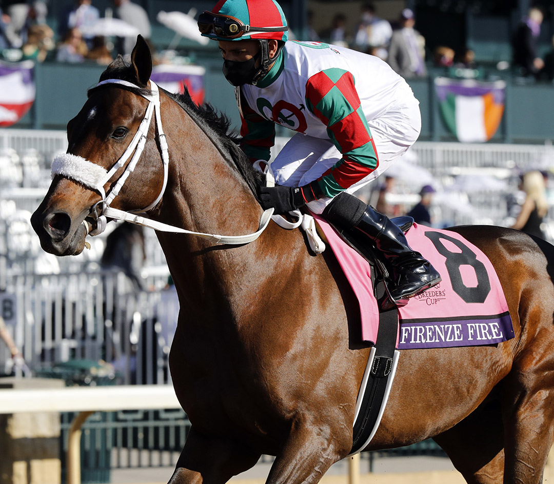 Firenze Fire at the Breeders' Cup Sprint at Keeneland