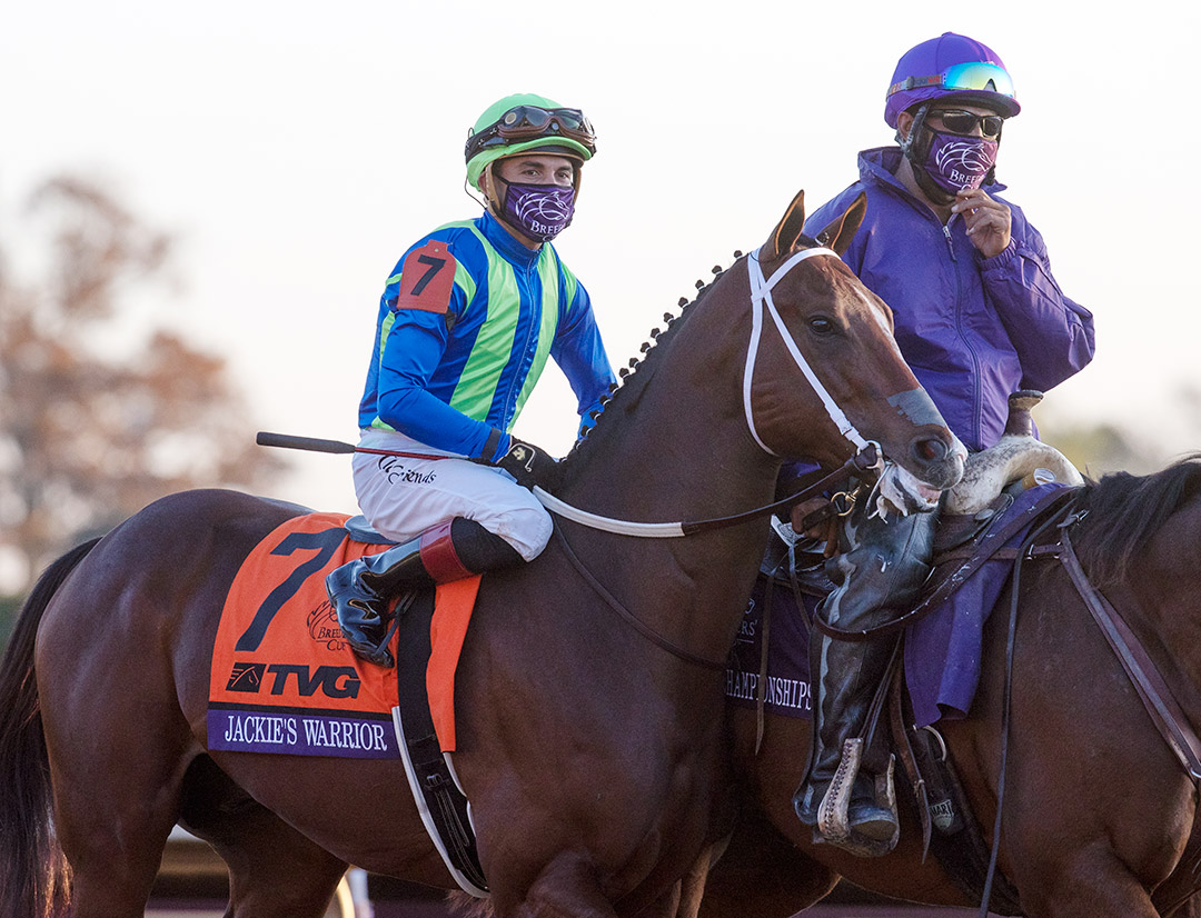 Jackie's Warrior at the 2020 Breeders' Cup Juvenile at Keeneland