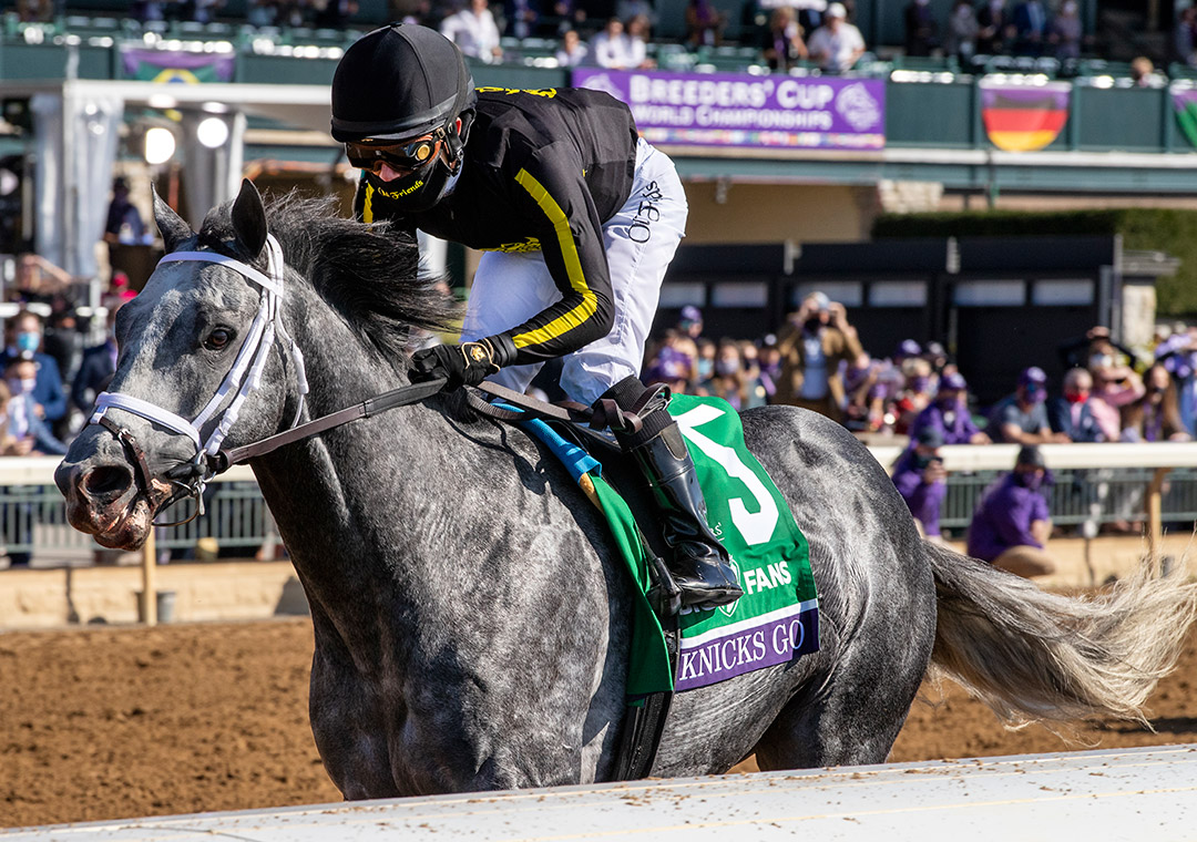 Knicks Go wins the 2020 Breeders' Cup Dirt Mile at Keeneland