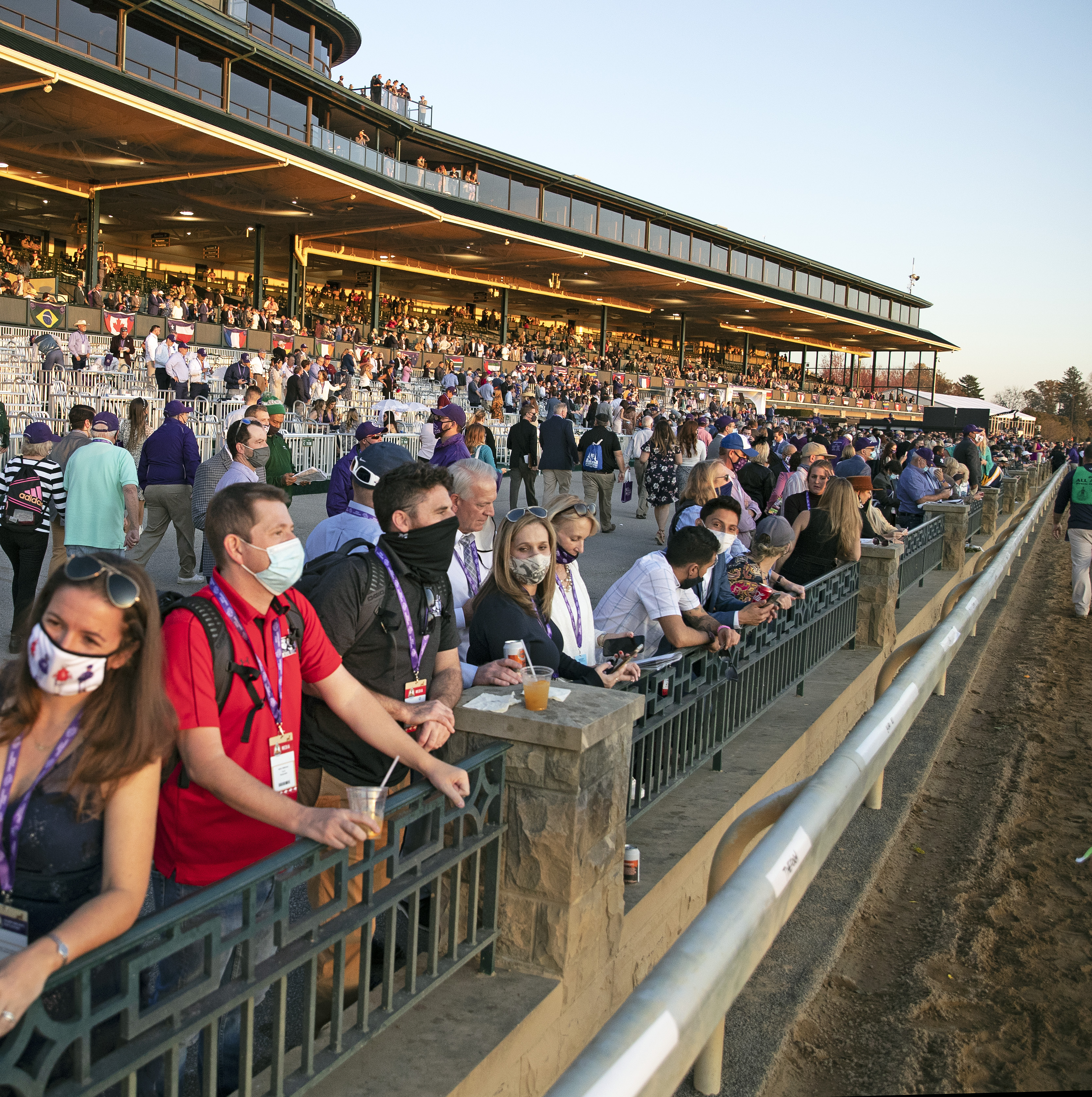 Crowd at Keeneland Racecourse