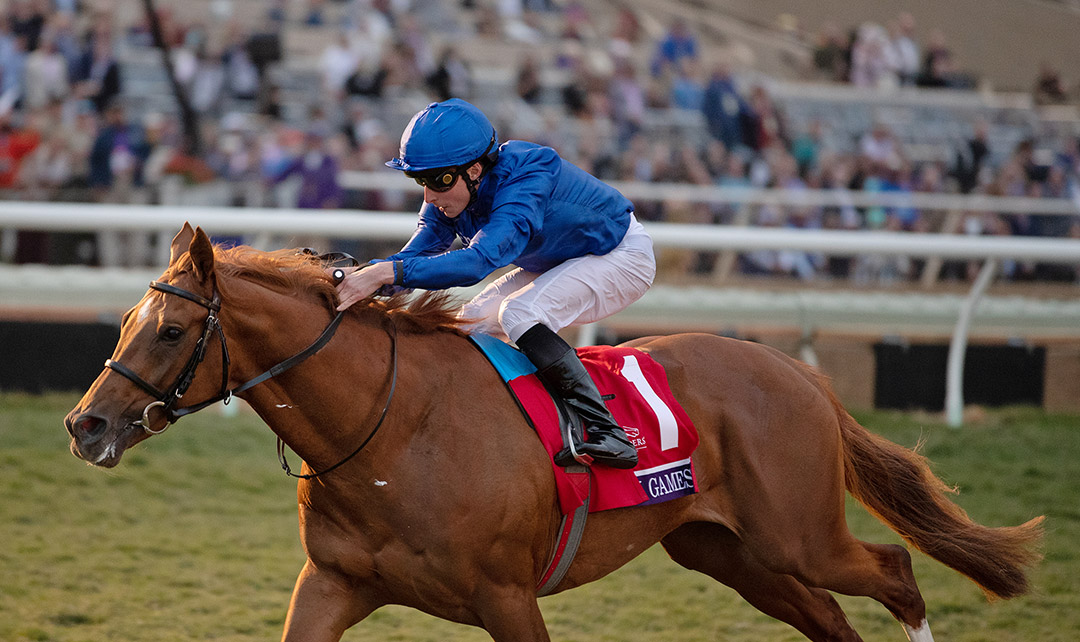 Modern Games wins the 2021 Breeders' Cup Juvenile Turf at Del Mar