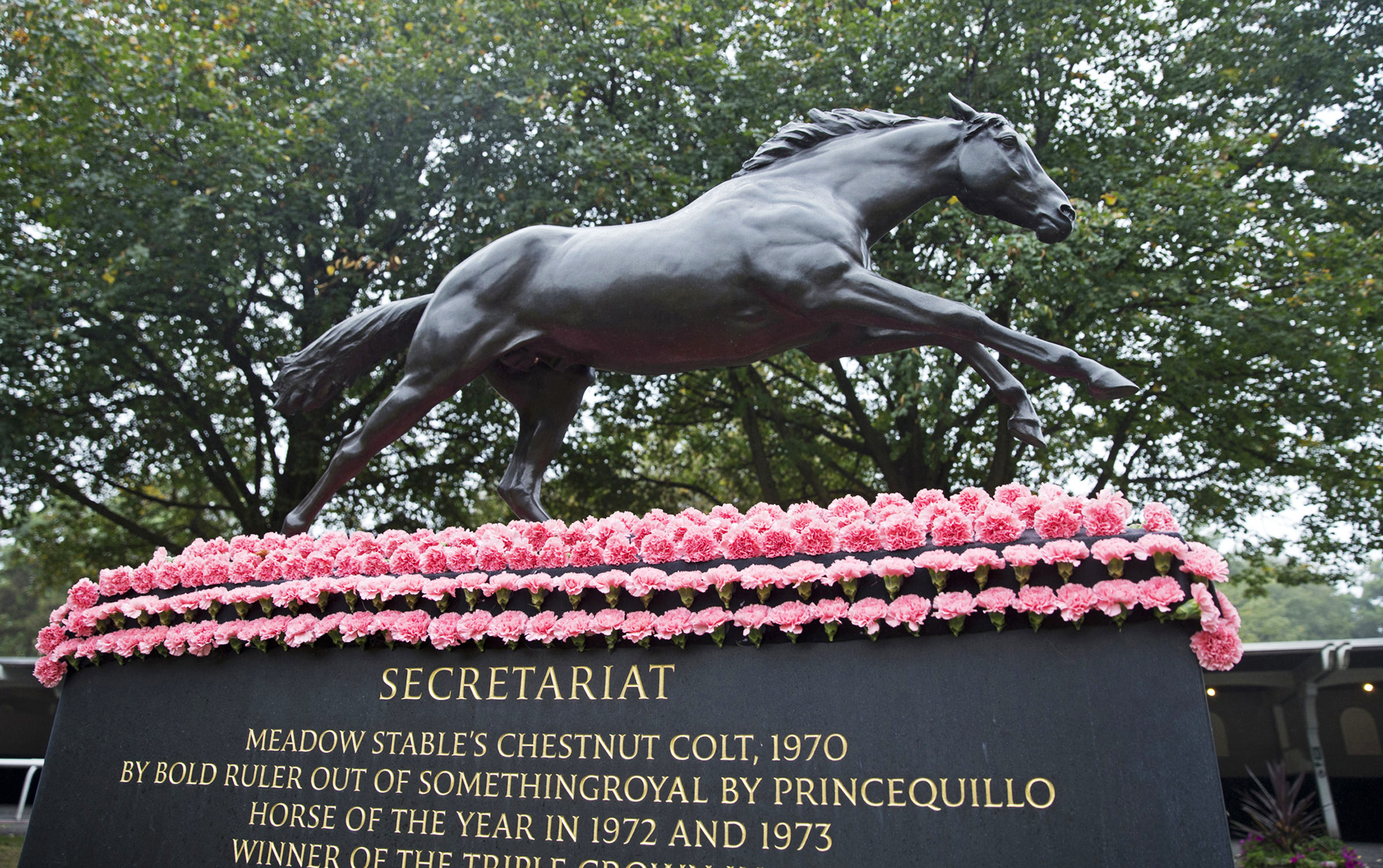 Secretariat statue at Belmont Park