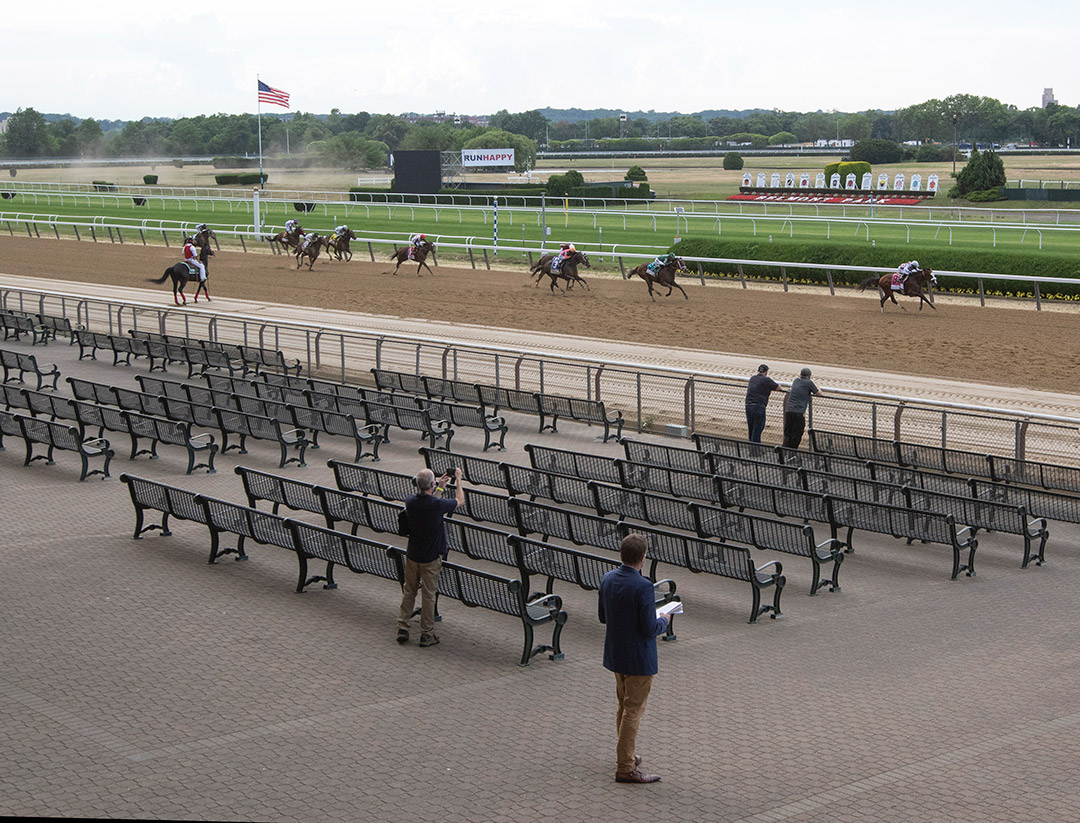 Belmont Park racing during Covid, June 2020