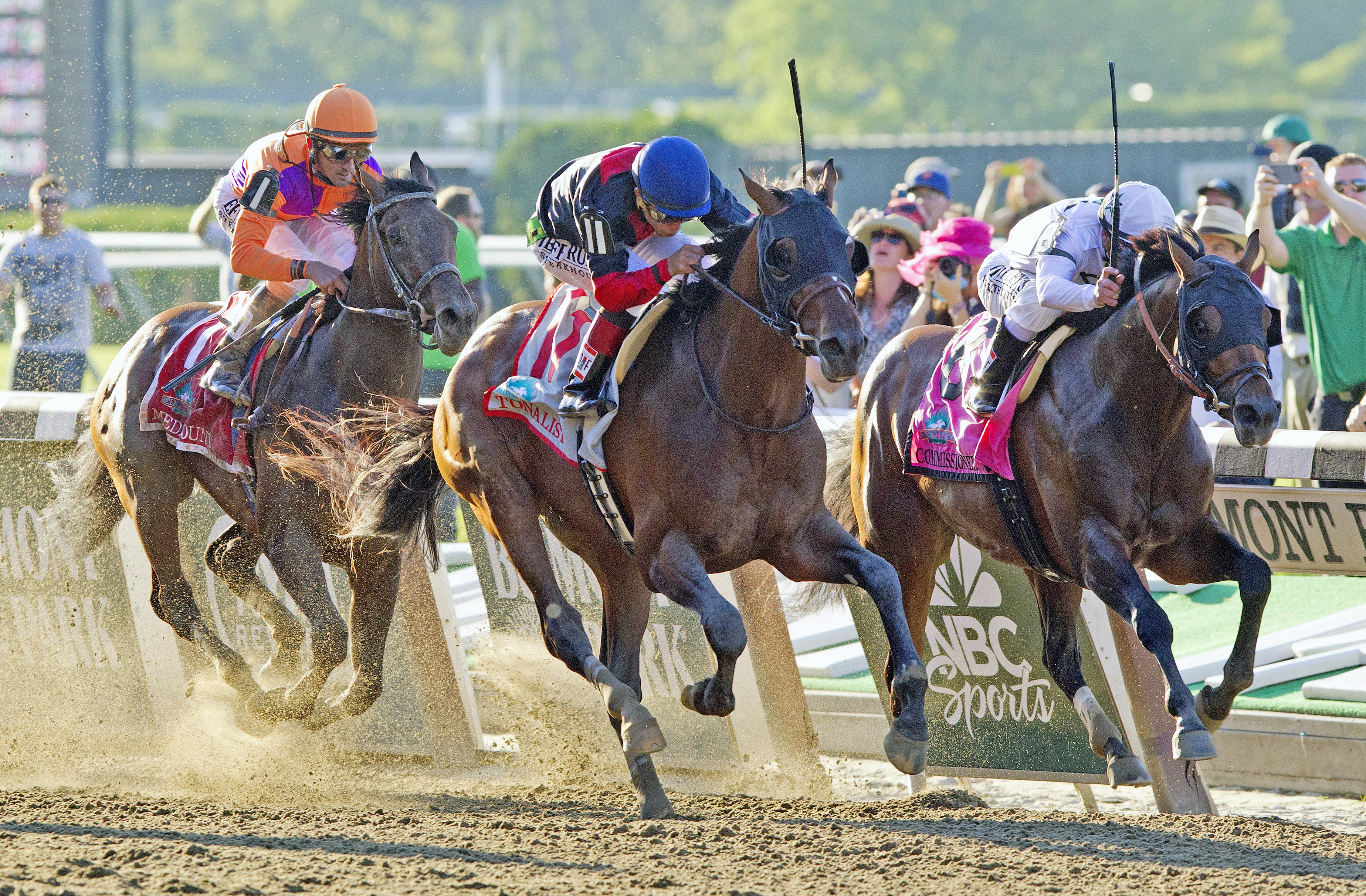 Tonalist wins the Belmont Stakes