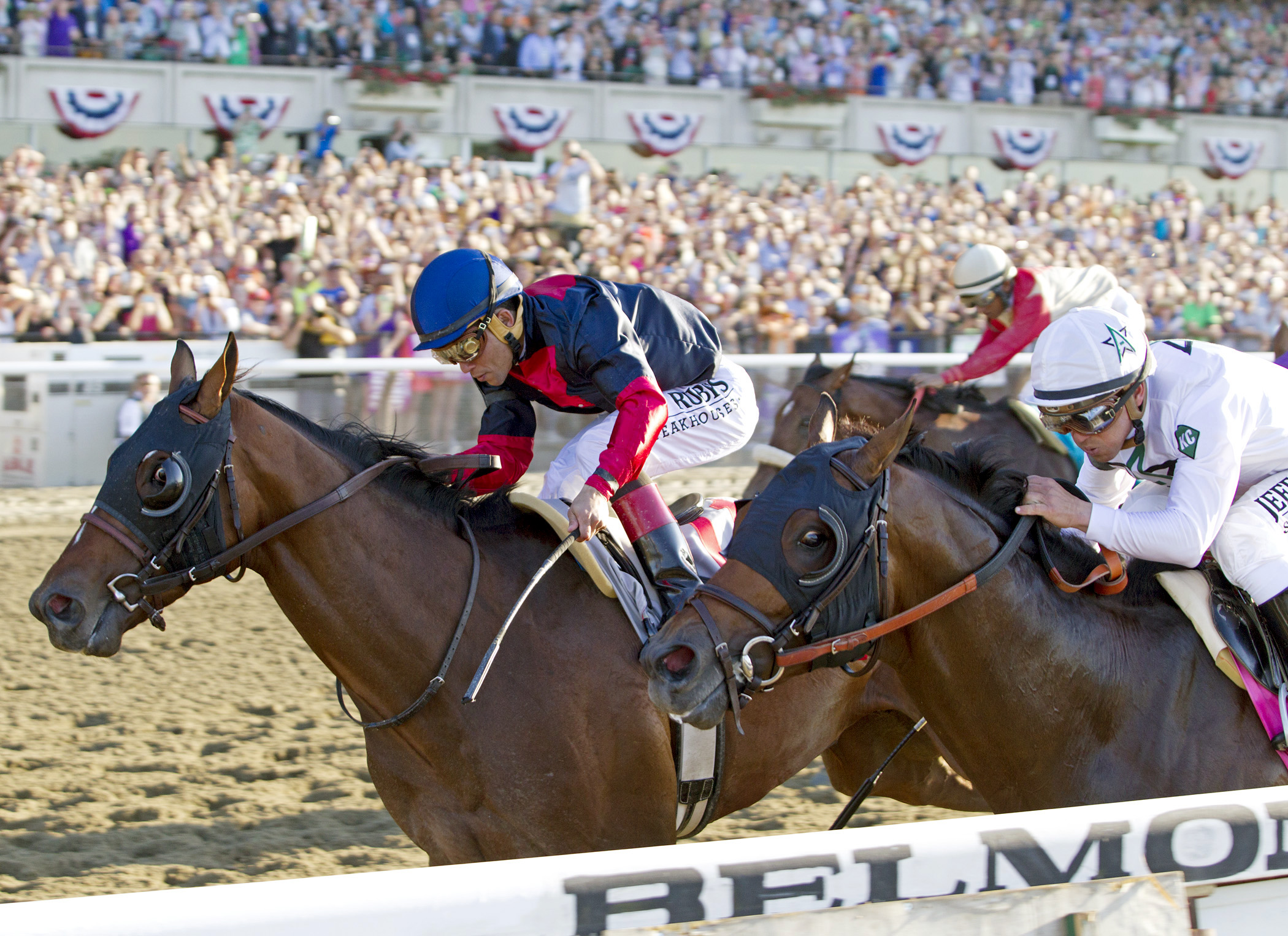 Tonalist wins the Belmont Stakes