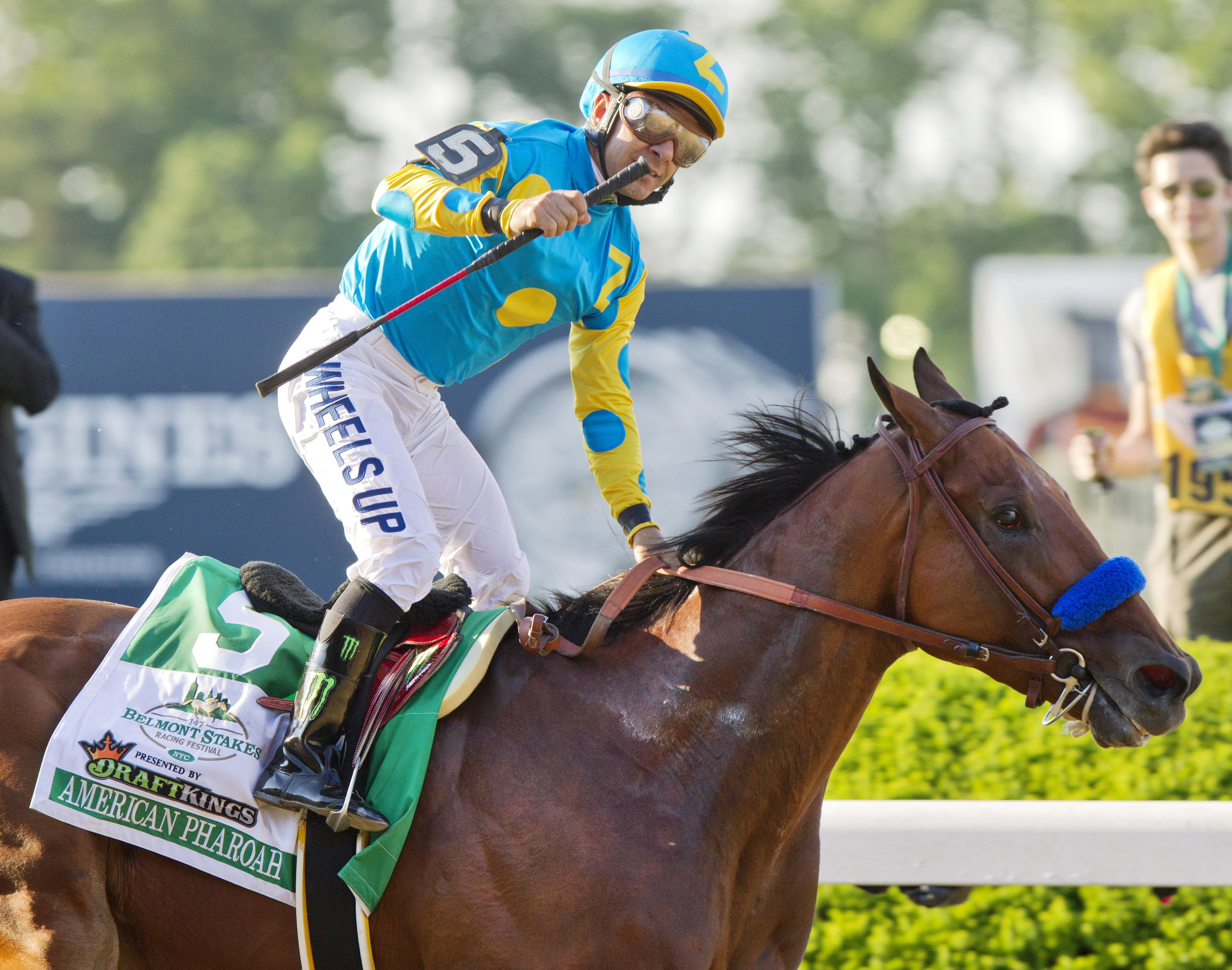 American Pharoah wins the Belmont Stakes