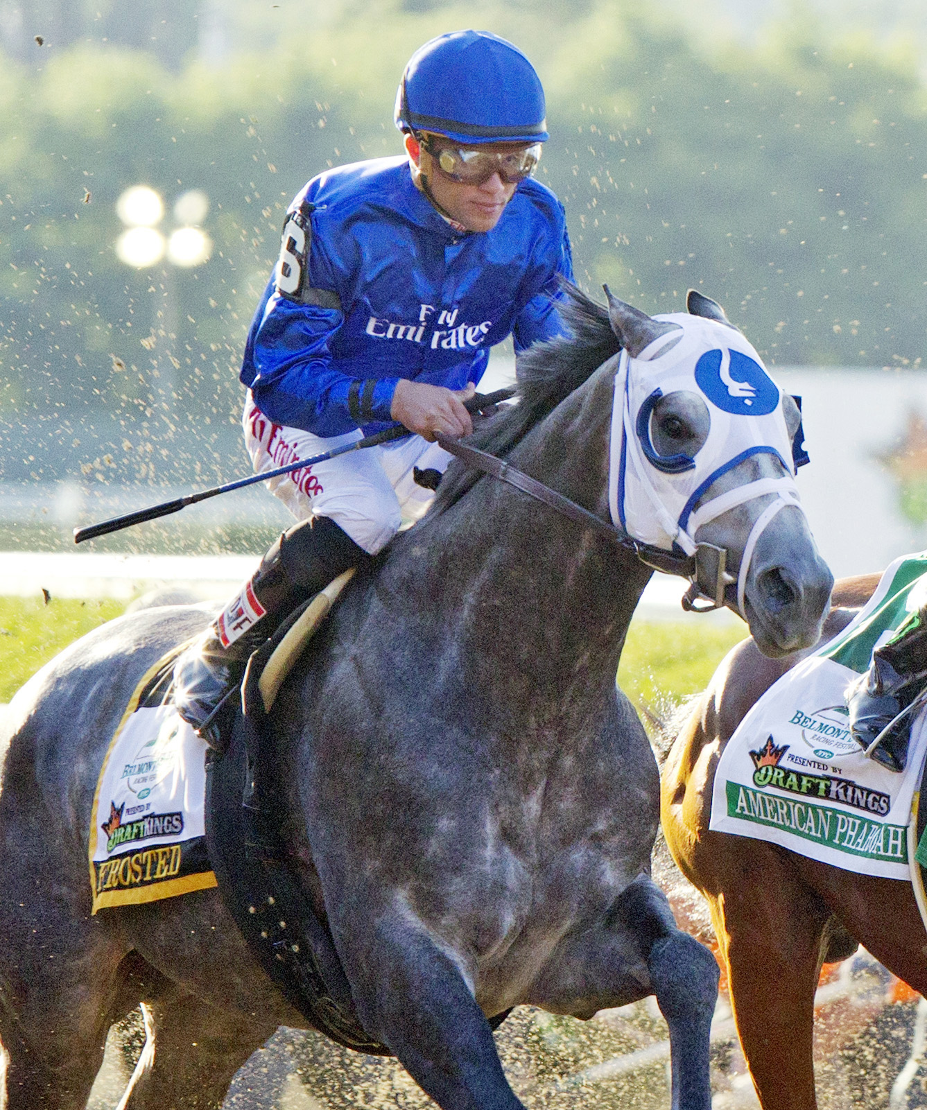Frosted finishes second in the Belmont Stakes