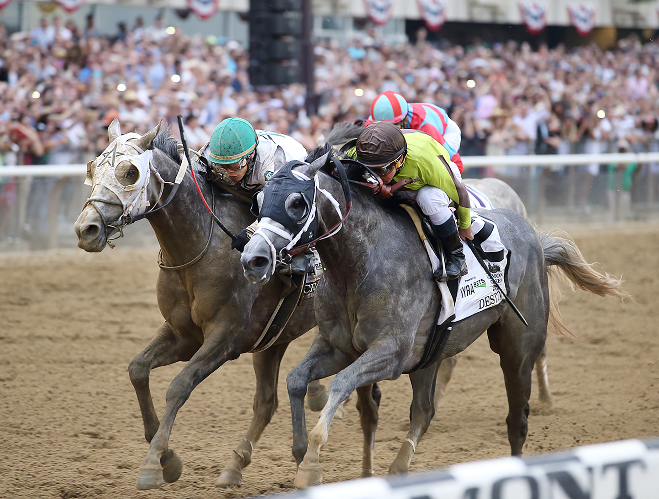 Creator and Destin finish first and second in the Belmont Stakes