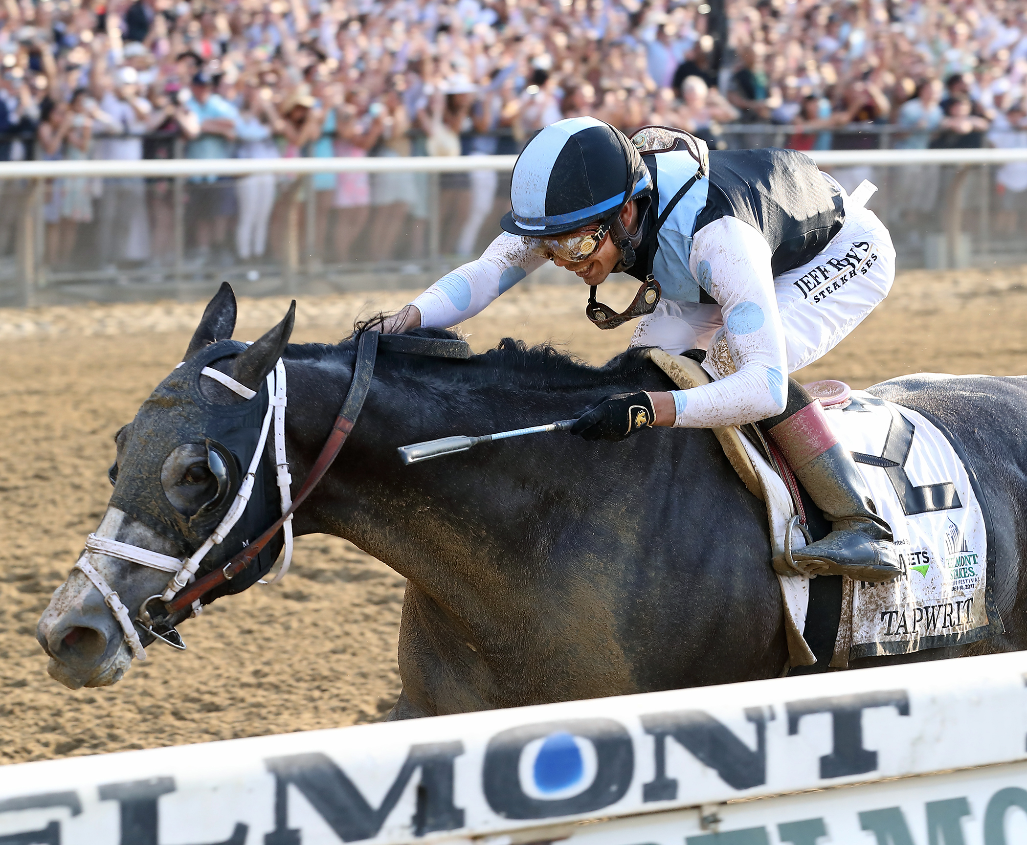 Tapwrit wins the Belmont Stakes