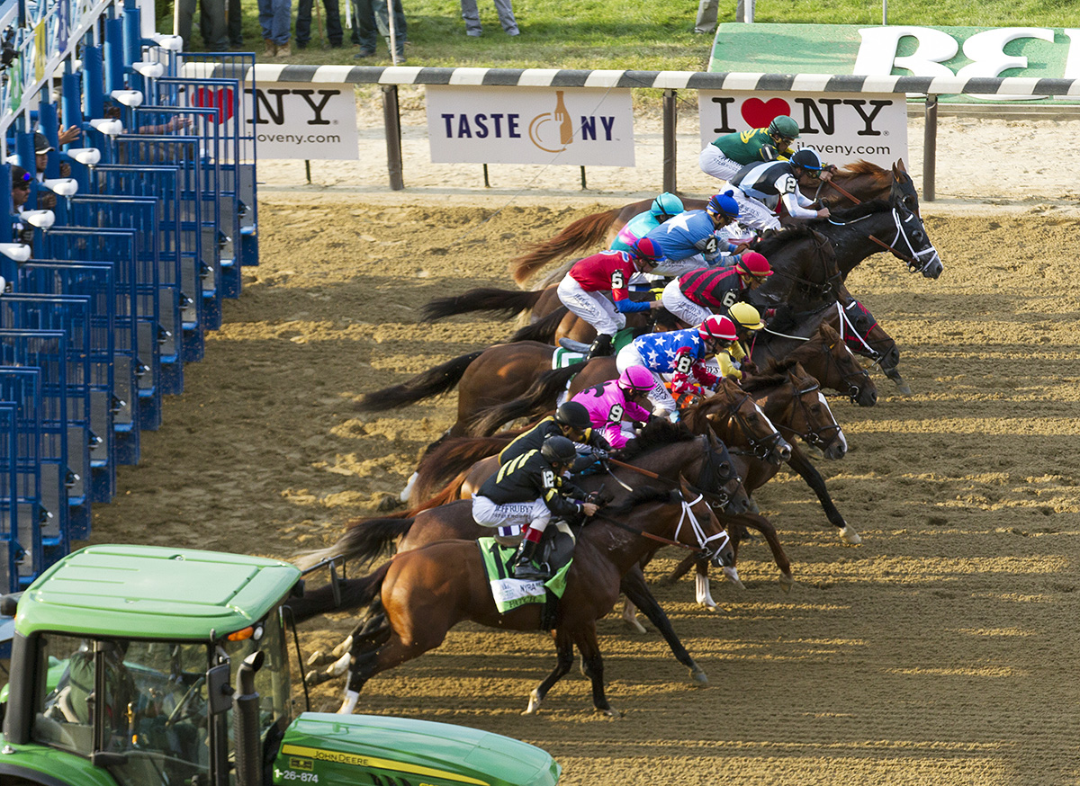 Belmont Park race start