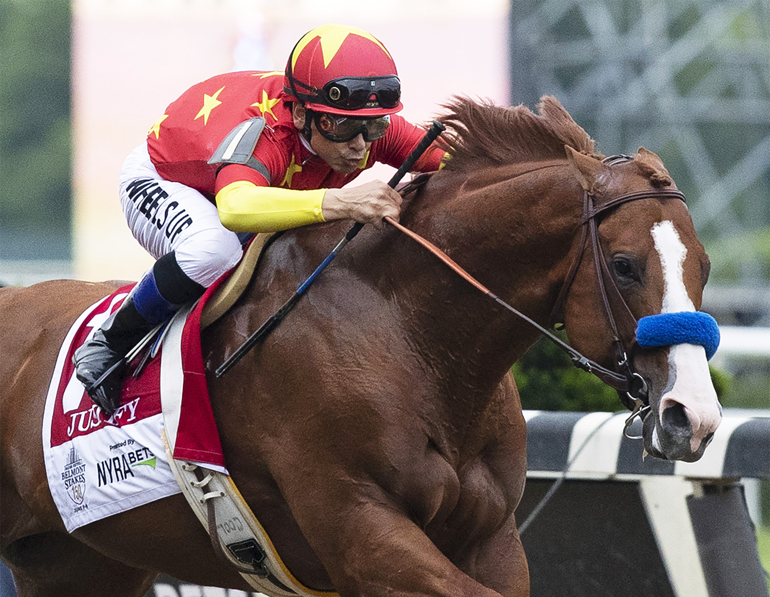 Justify wins the 2018 Belmont Stakes
