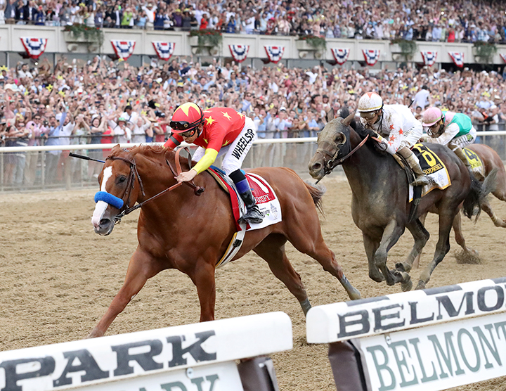 Justify wins the 2018 Belmont Stakes