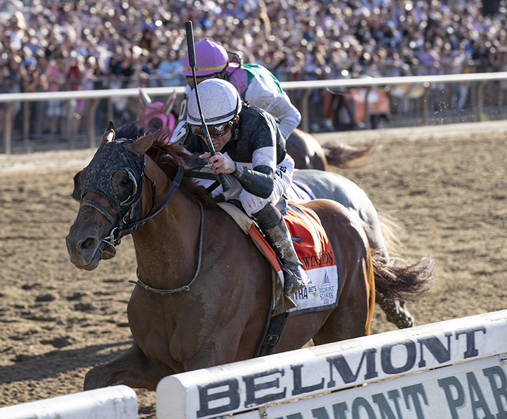 Sir Winston wins the 2019 Belmont Stakes