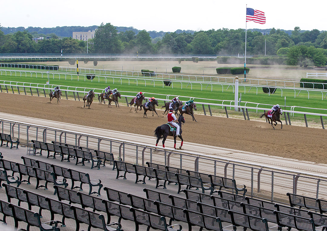 Belmont Park racing during Covid, June 2020