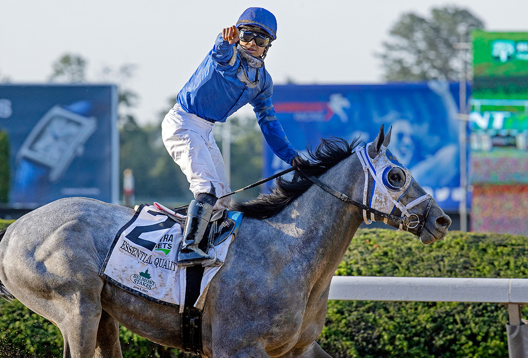 Essential Quality wins the Belmont Stakes at Belmont Park