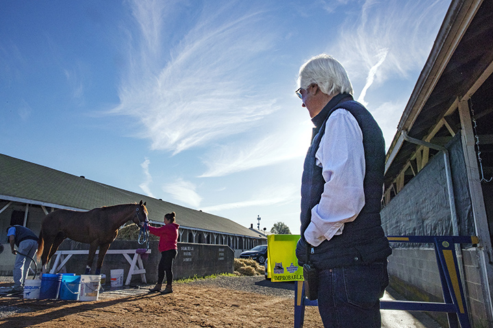 Bob Baffert at Churchill on April 22