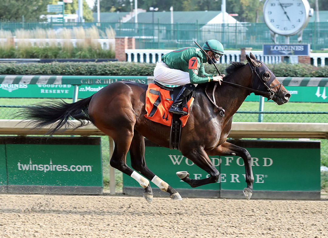 Bango wins a Sept. 27 allowance at Churchill Downs