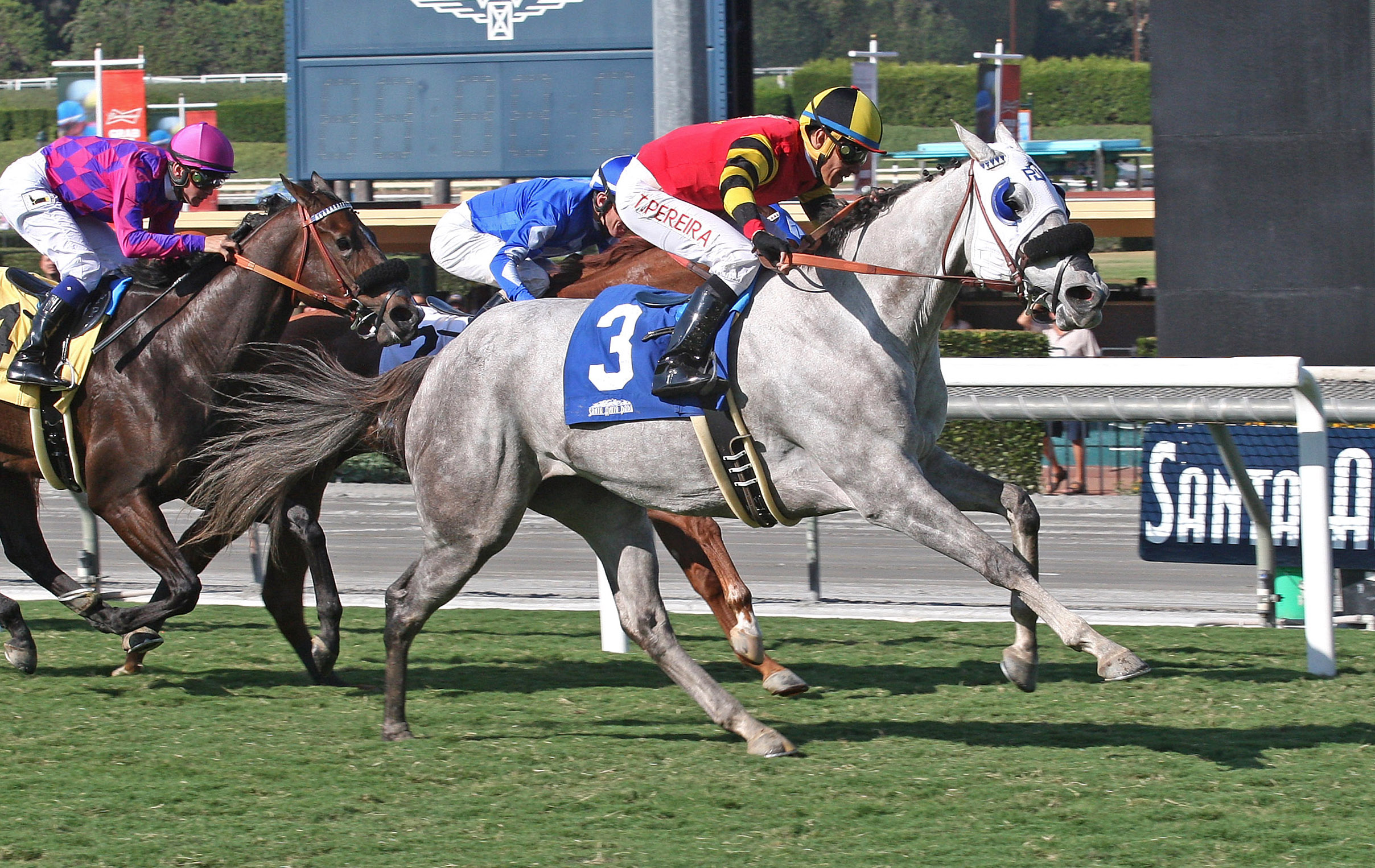 Barbara Beatrice wins the 2017 California Distaff Handicap