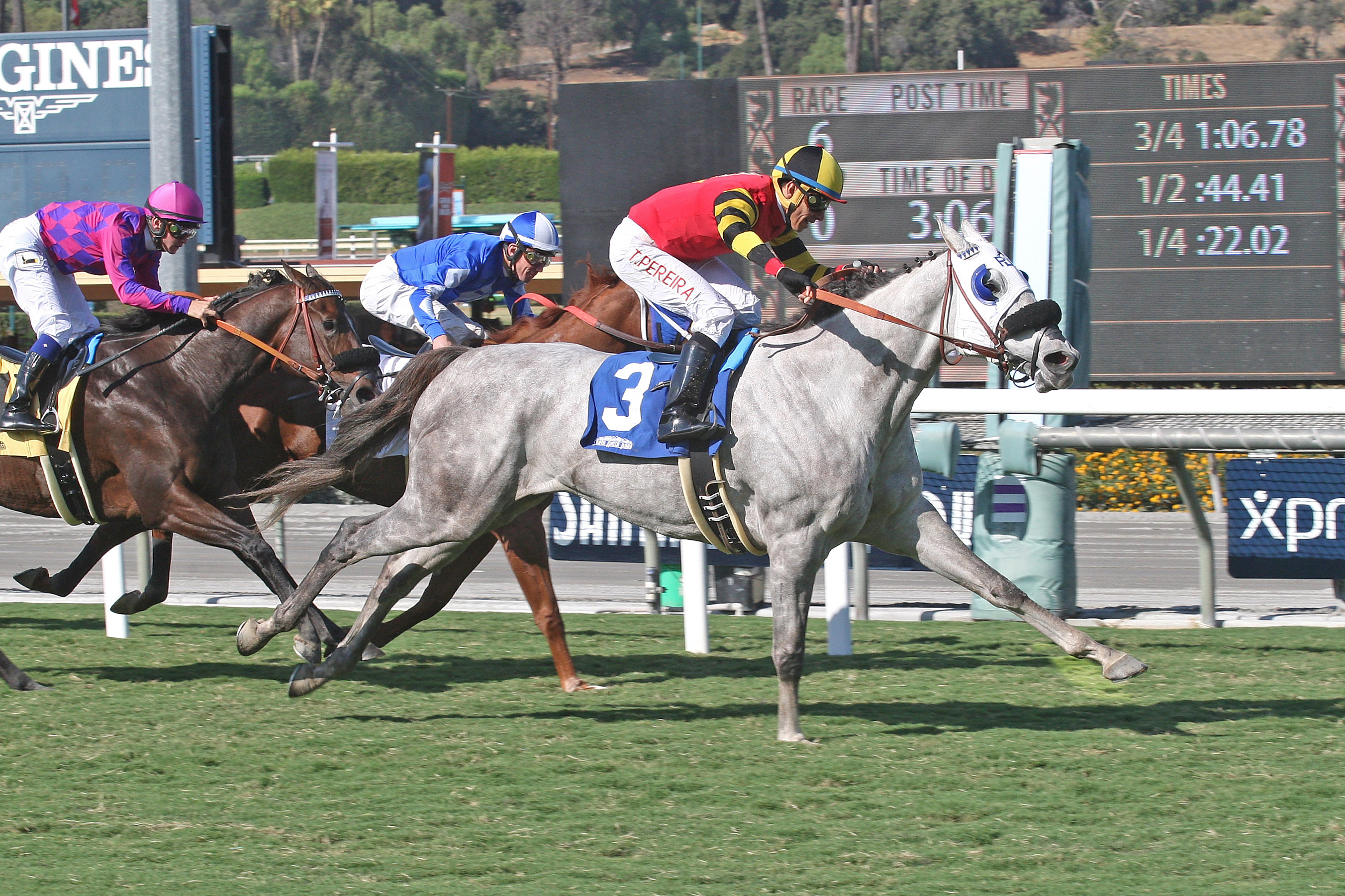 Barbara Beatrice wins the 2017 California Distaff Handicap - SK