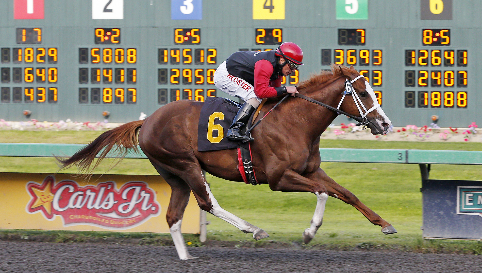 Barkely wins an allowance race on April 17