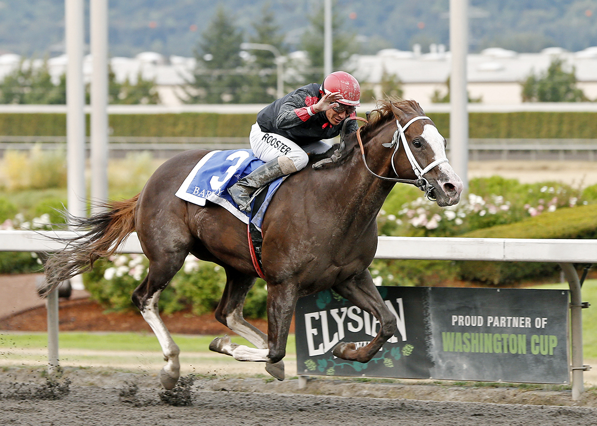 Barkley wins the 2018 Longacres Mile
