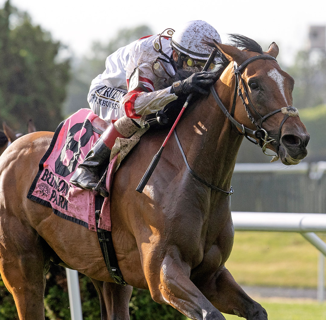 Baron Samedi wins the 2021 Belmont Gold Cup at Belmont Park