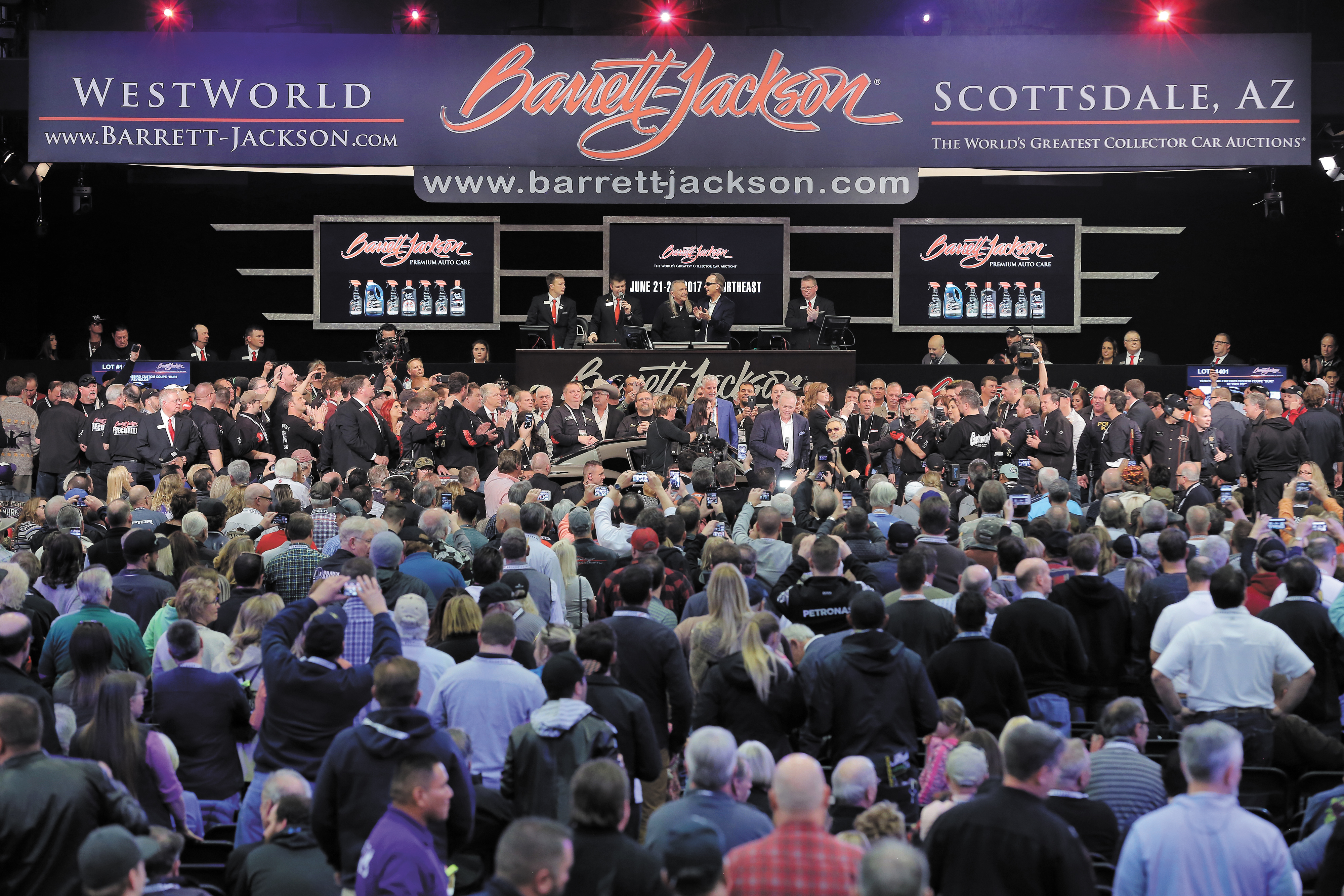 Barrett-Jackson car auction with Burt Reynolds