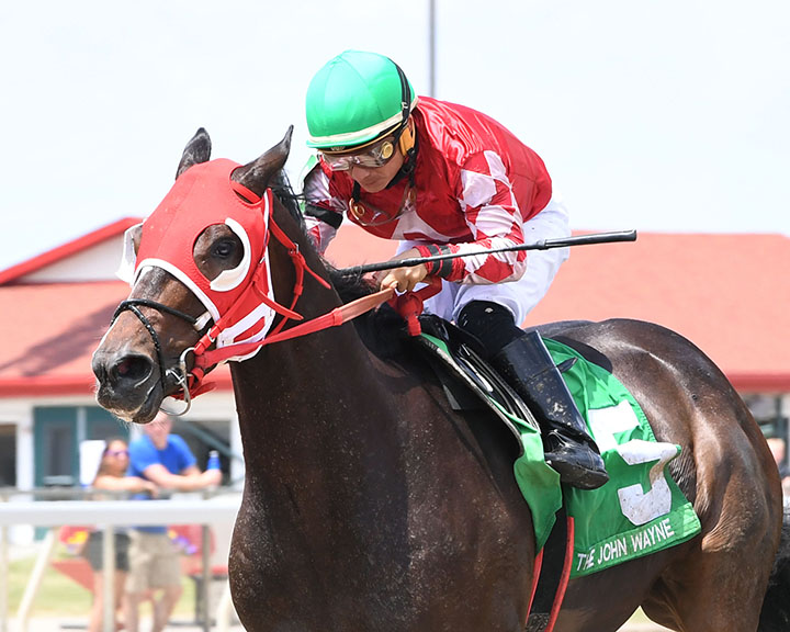 Basic Chance wins the 2019 John Wayne Stakes