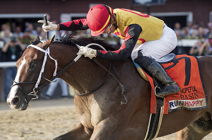 Basin wins the 2019 Hopeful Stakes at Saratoga Race Course