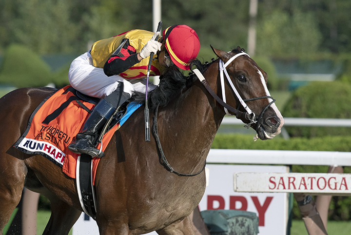 Basin wins the 2019 Hopeful Stakes at Saratoga Race Course