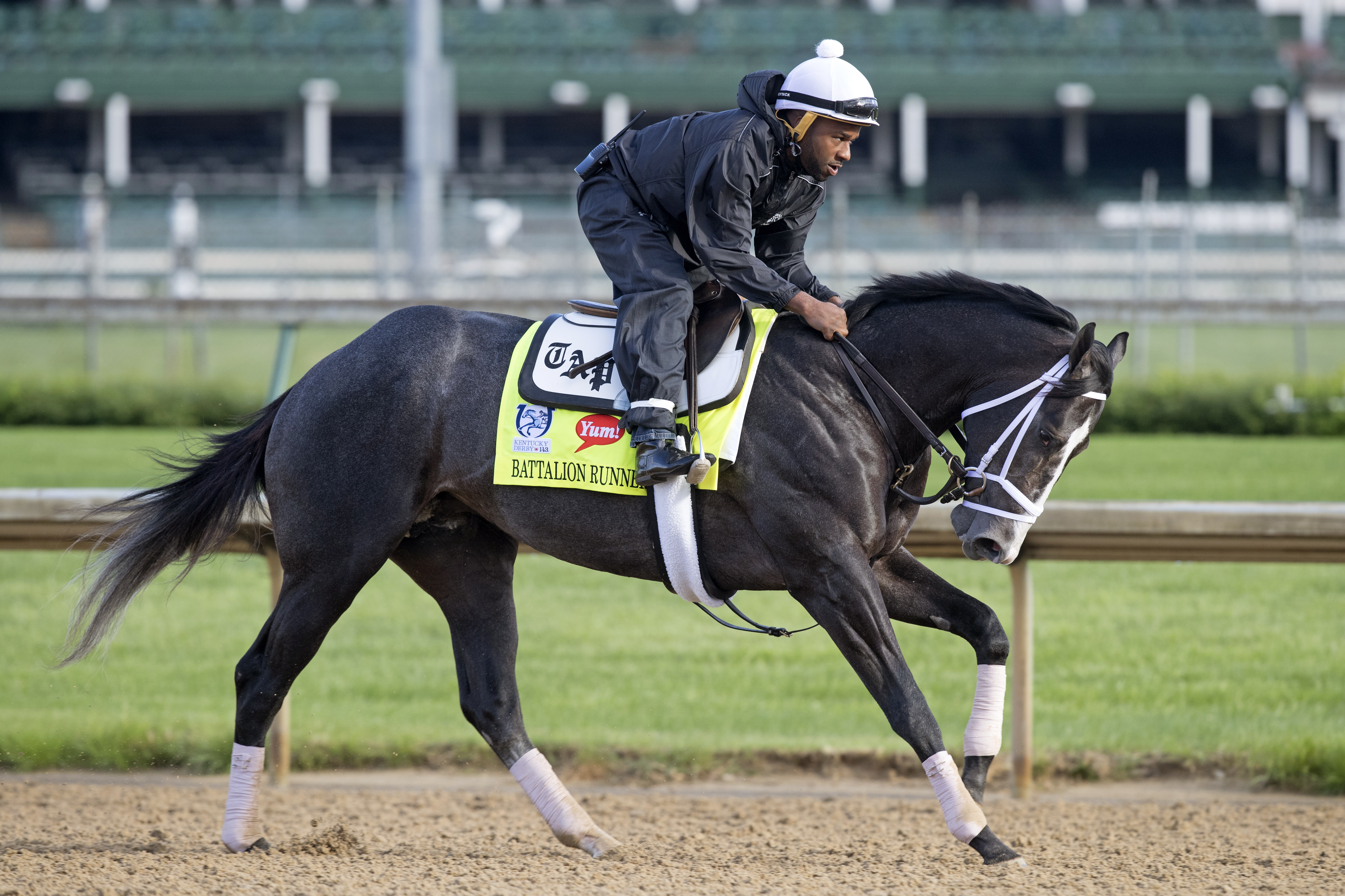 Battalion Runner trains at Churchill in April