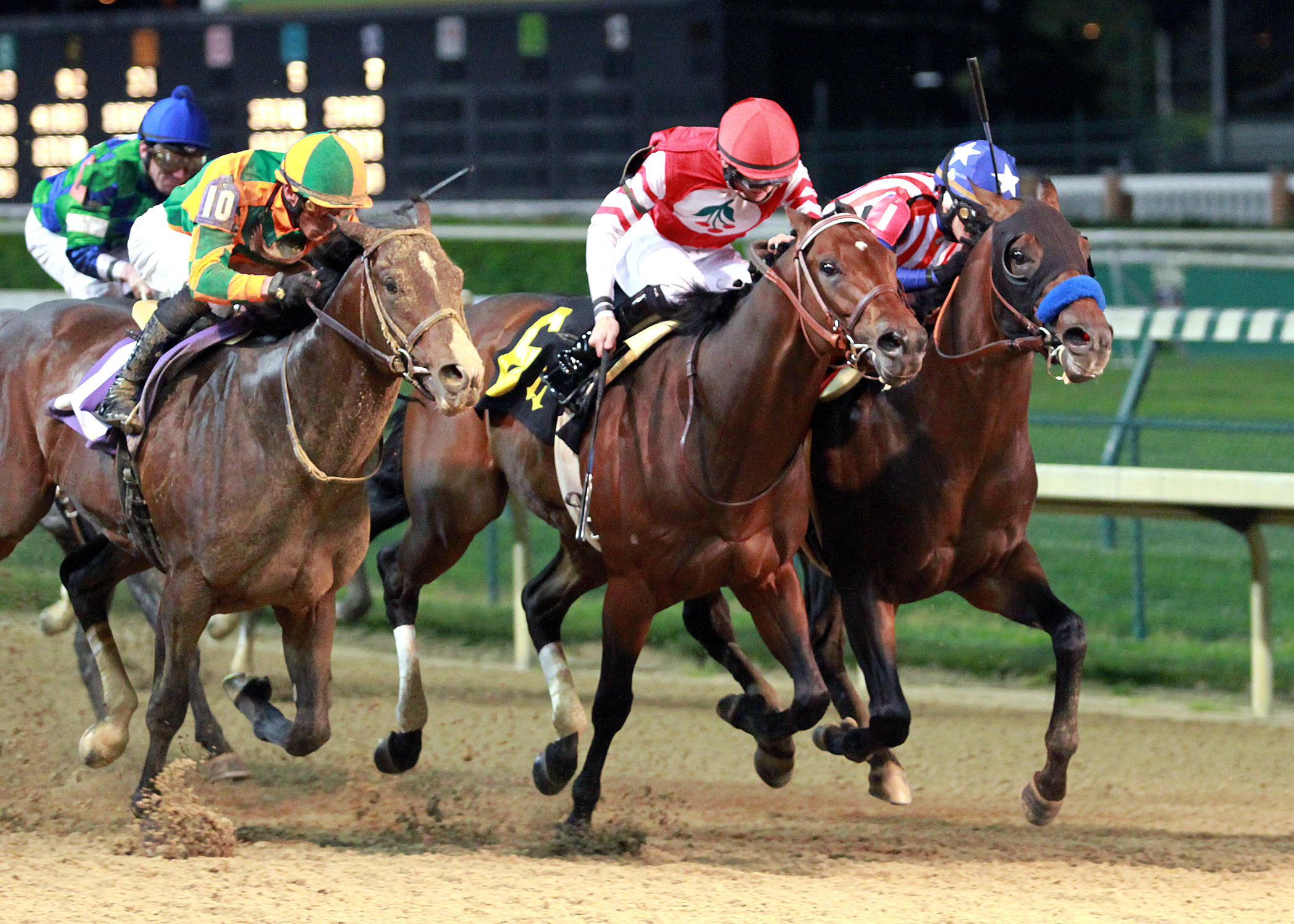 Embellishing Bob wins the 2014 Derby Trial