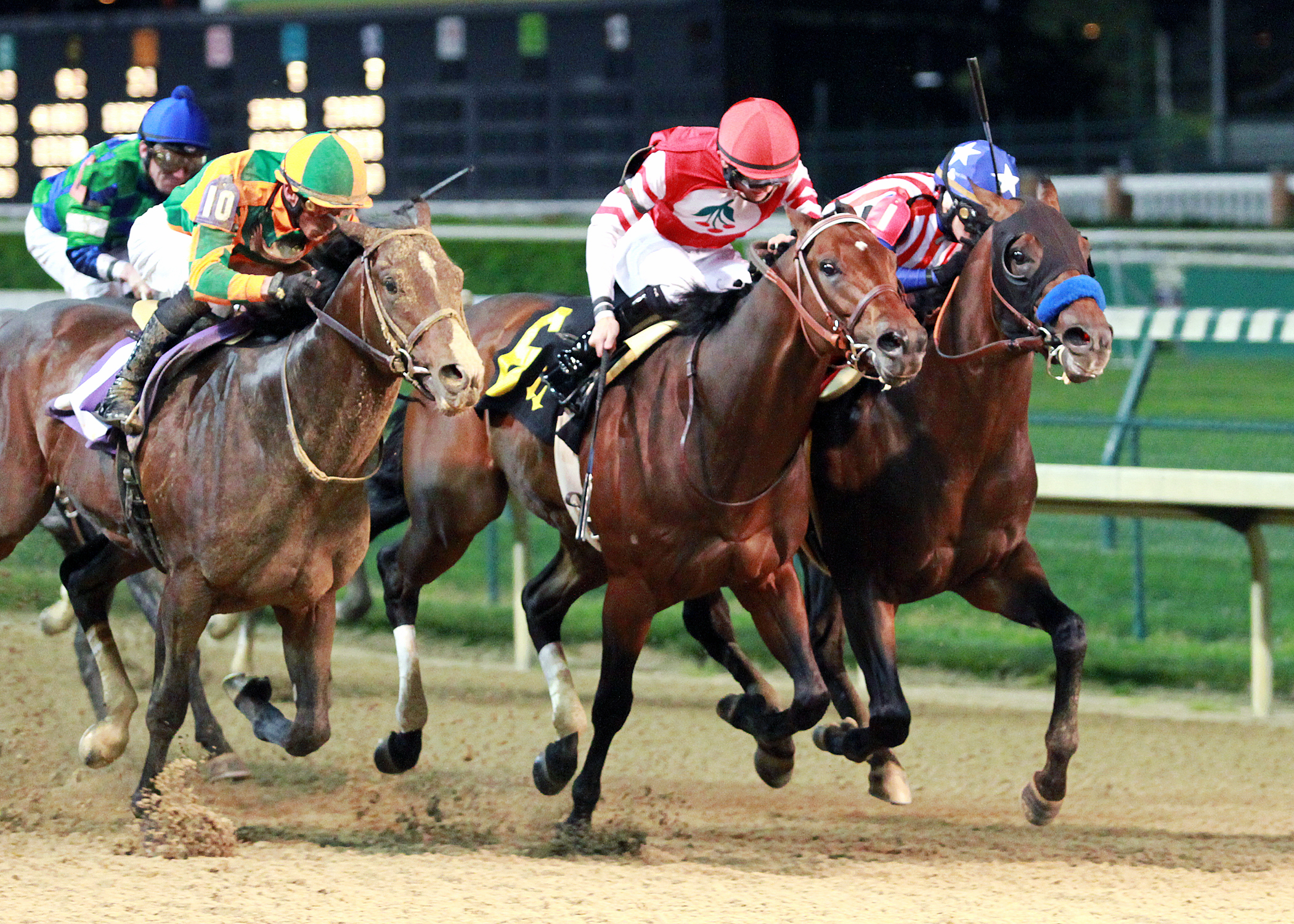 Embellishing Bob wins the 2014 Derby Trial