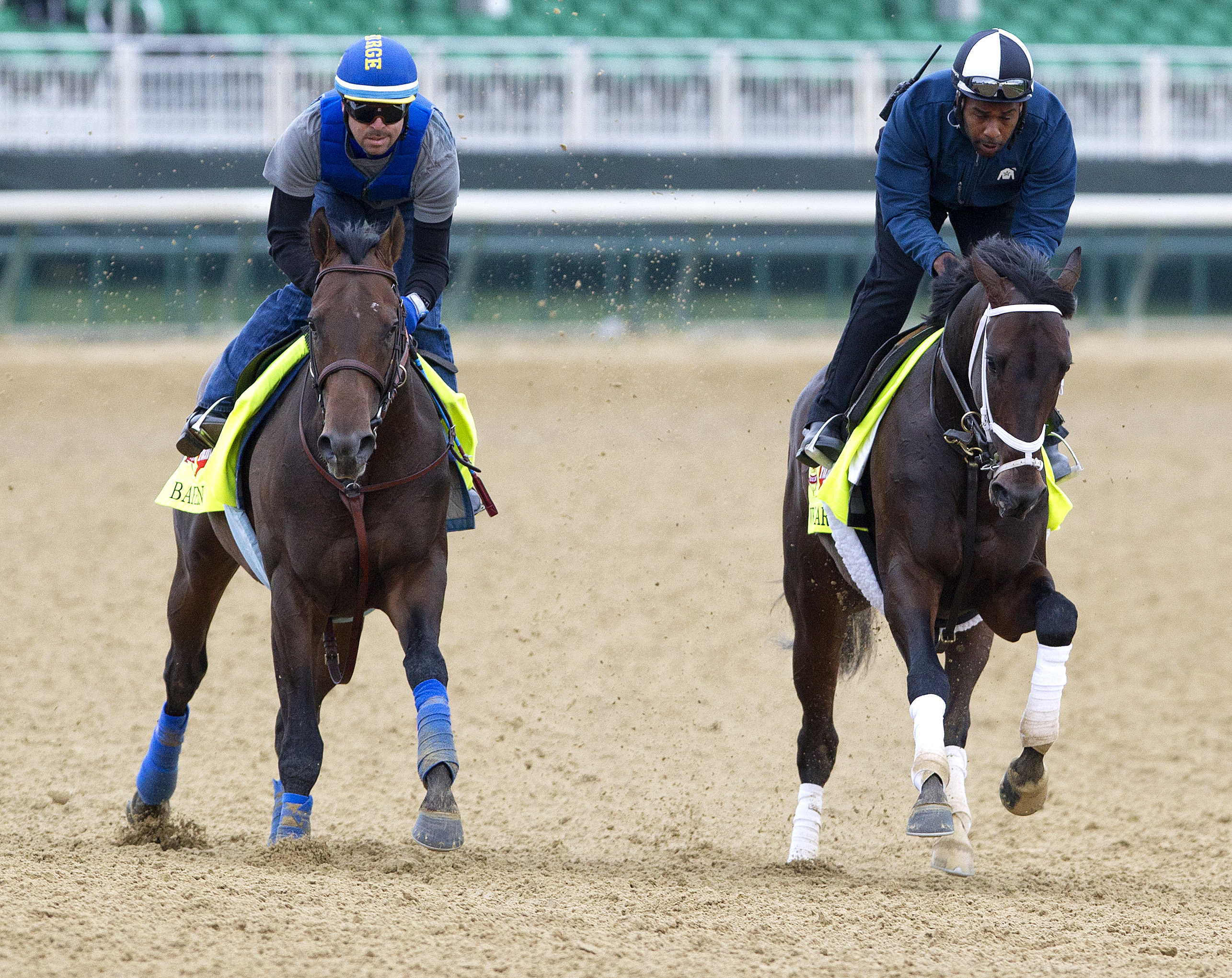 Bayern gallops with We Miss Artie on April 24