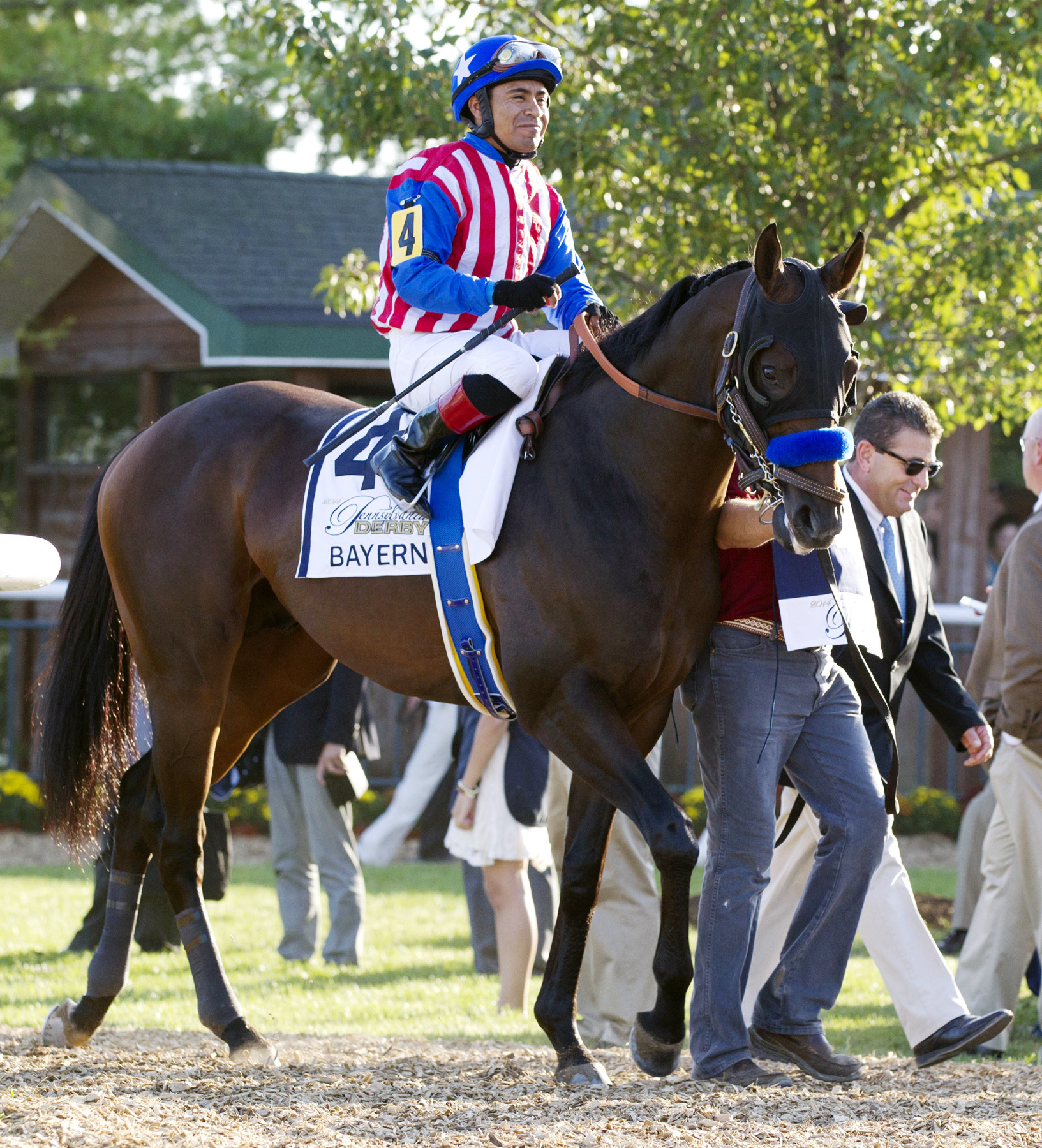 Bayern with Martin Garcia at the Pennsylvania Derby