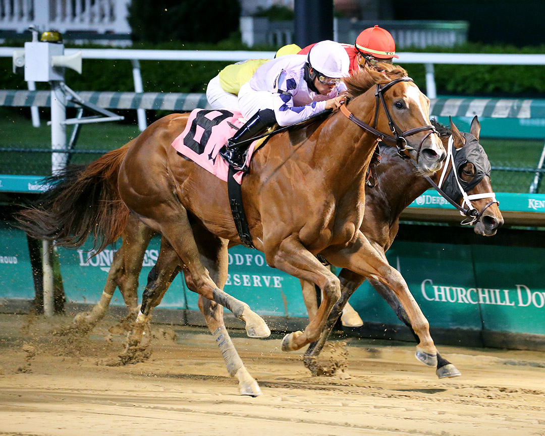 Bayerness wins an April 24 allowance at Churchill Downs