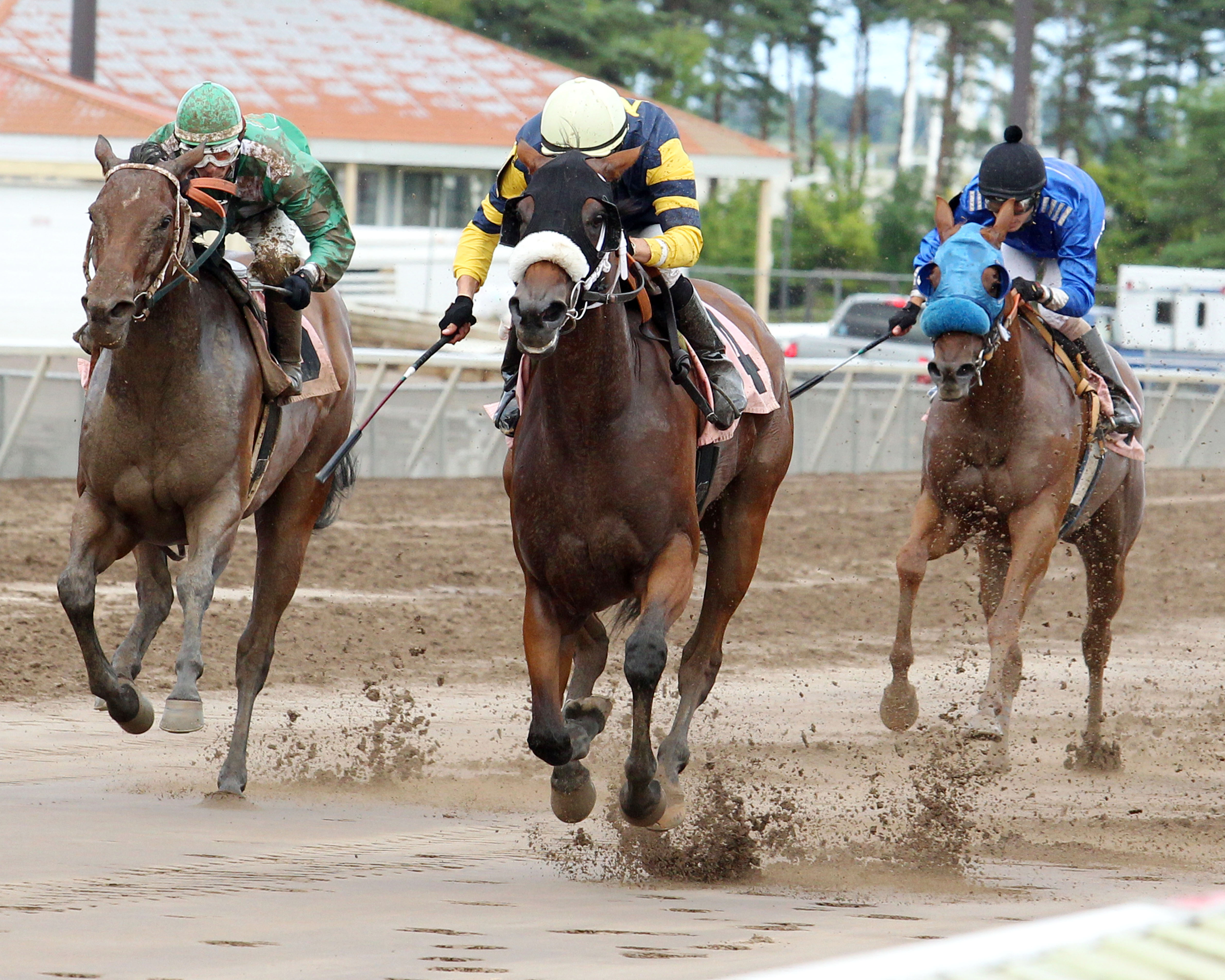 Be Proud wins the Hoist Her Flag Stakes