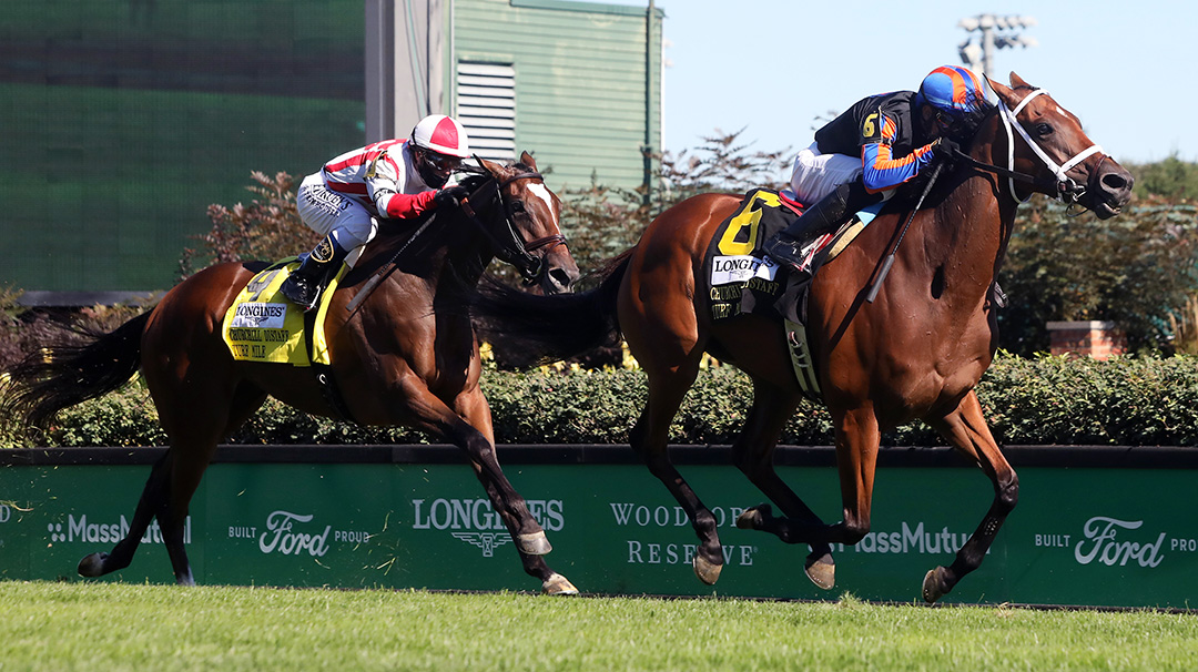 Beau Recall wins the 2020 Distaff Turf Mile at Churchill Downs