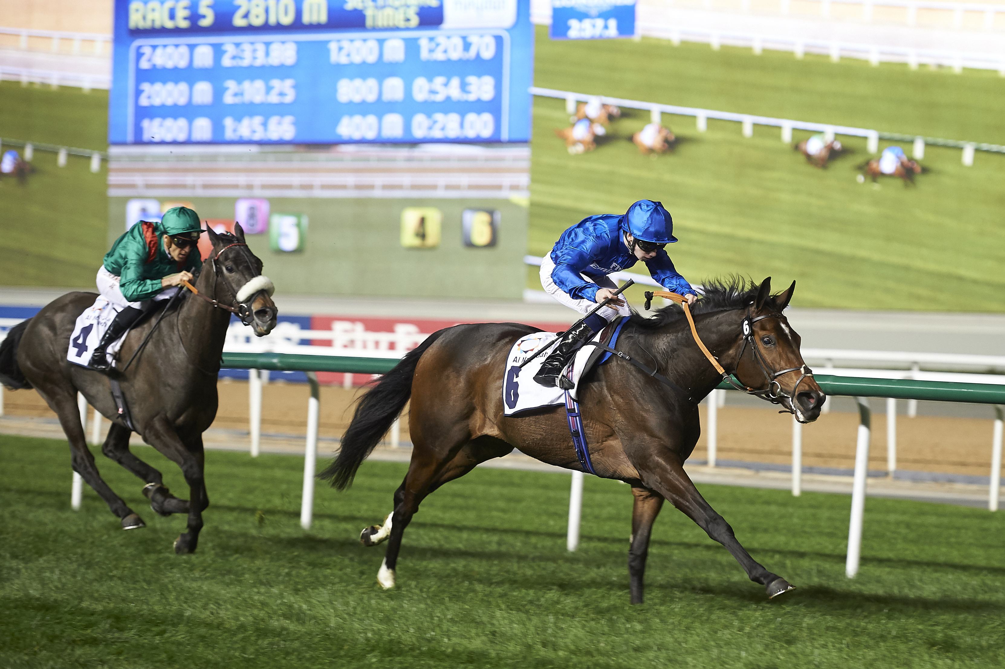 Beautiful Romance wins the Nad Al Sheba Trophy