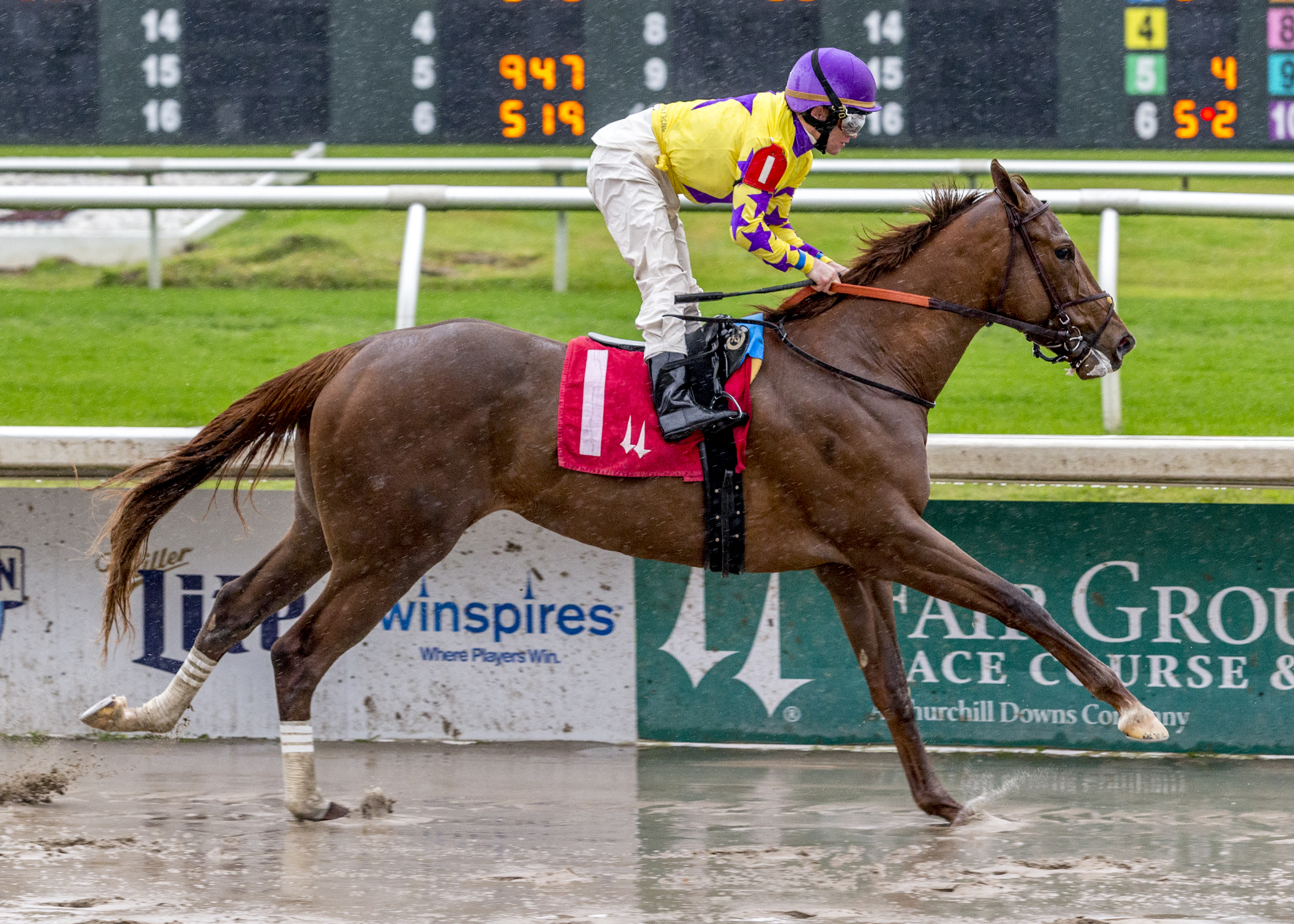 Beautiful Trauma wins a Fair Grounds allowance on 12.21.19