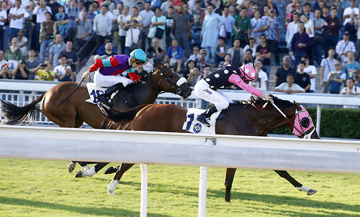 Beauty Generation wins the 2018 Oriental Watch Sha Tin Trophy
