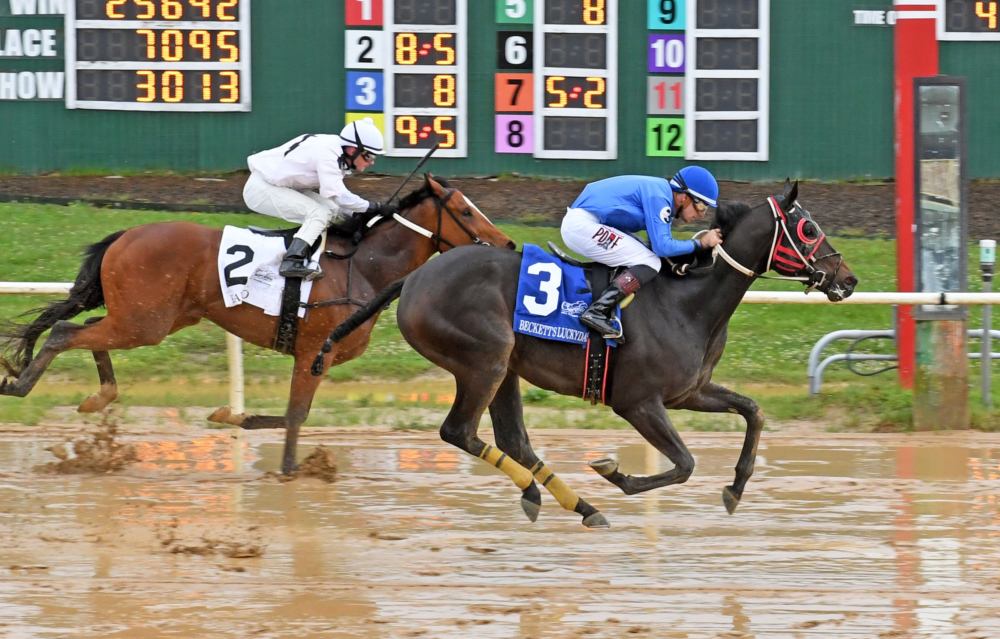 Beckett's Luckyday wins the Will Rogers Stakes on May 24 2022